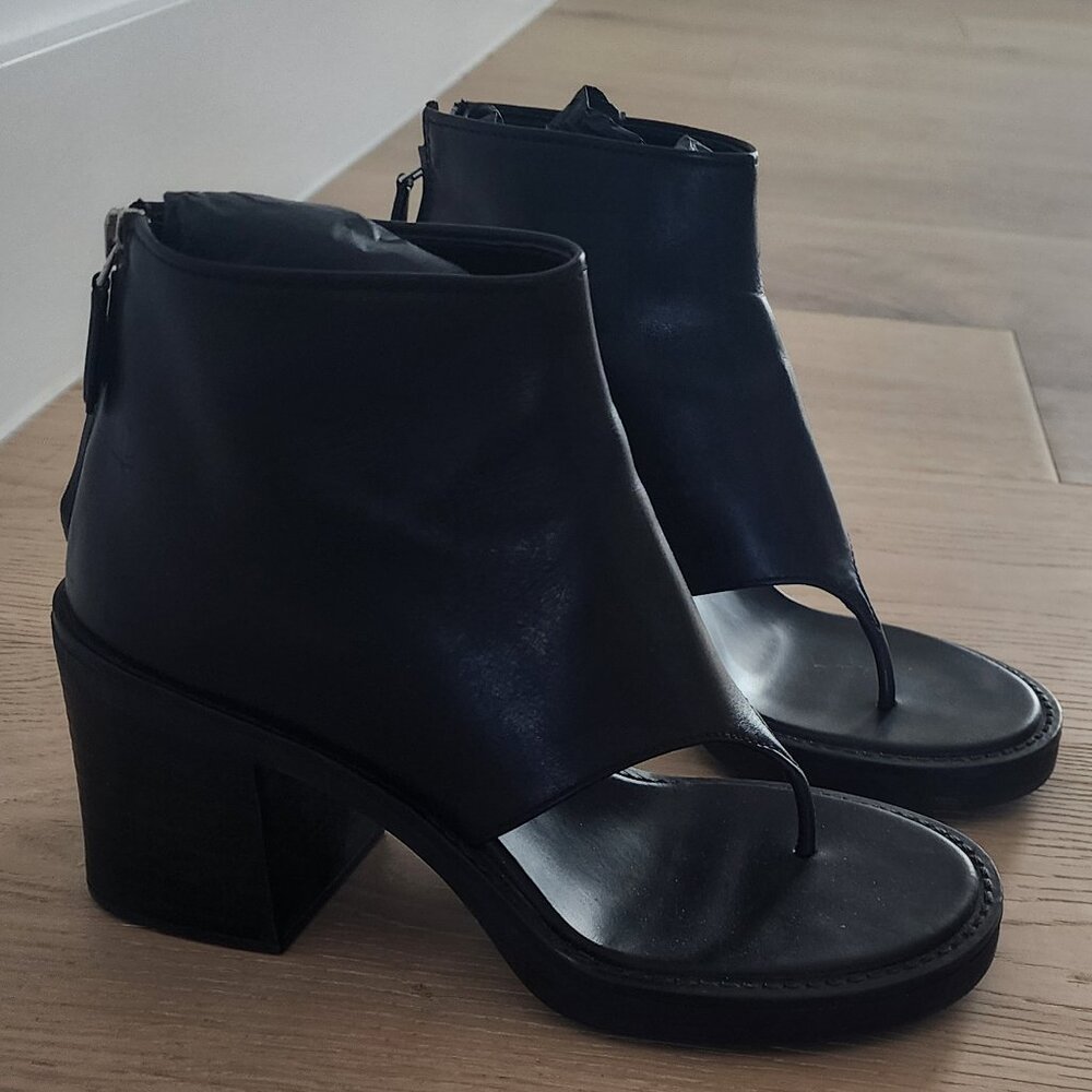 Miu Miu runway black sandal booties size 6.5-7
